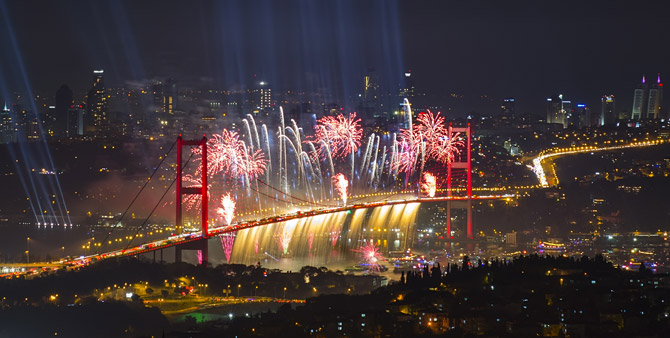Istanbul Silvesterfeuerwerk