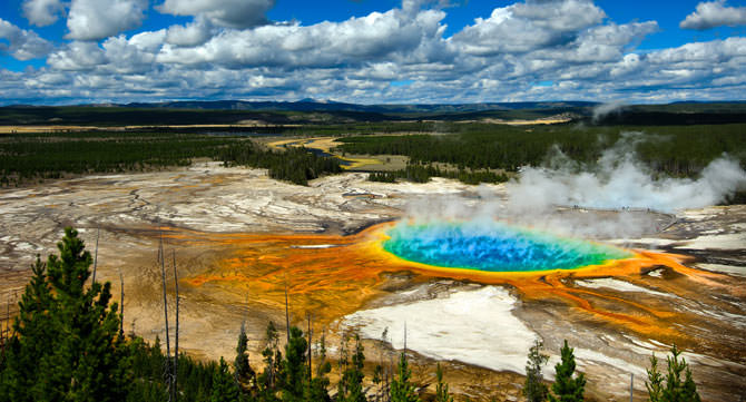 Grand Prismatic Pool Yellowstone National Park Wyoming