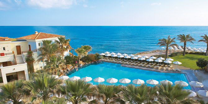 Vogelperspektive Grecotel Club Marine Palace Suites