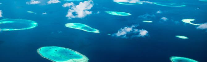 Malediven Luftaufnahme