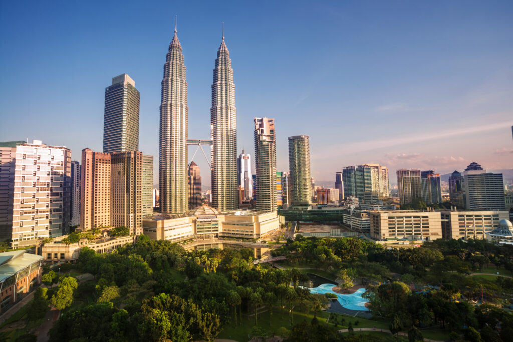 Die Skyline von Kuala Lumpur