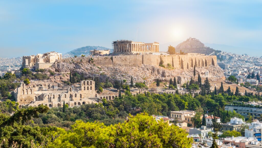 Athen, die Hauptstadt Griechenlands mit der berühmten Akropolis.